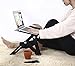 Laptop Stand, Alloyseed Foldable Laptop Table, Height Adjustable Aluminum Laptop Desk for Bed and Sofa, Portable Laptop Bed Tray Table, Including 2 Cooling Fans and Mouse Pad, Macbook Notebook TV Desk