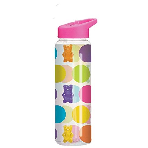 iscream  Gummy Bear Rainbow  Flip-Top, BPA Free, 21.9 oz Water Bottle