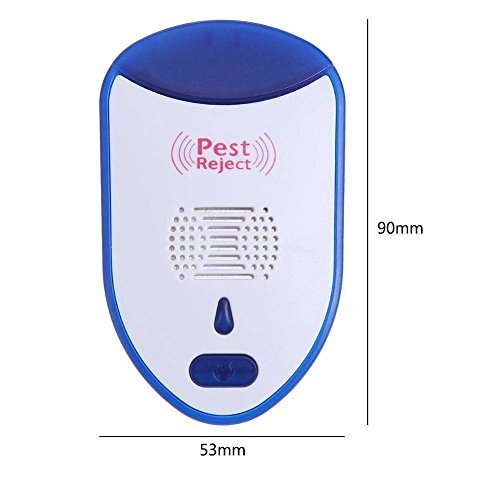 Hulorry Ultrasonic Mosquito Repeller, Electronic Repellent for Home Office Pest Control,Insect Repellent,Repels Mosquito,Mouse,Bedbug,Roaches,Ants,Non-toxic Eco-friendly,Humans/Pets Safe(4 pcs)
