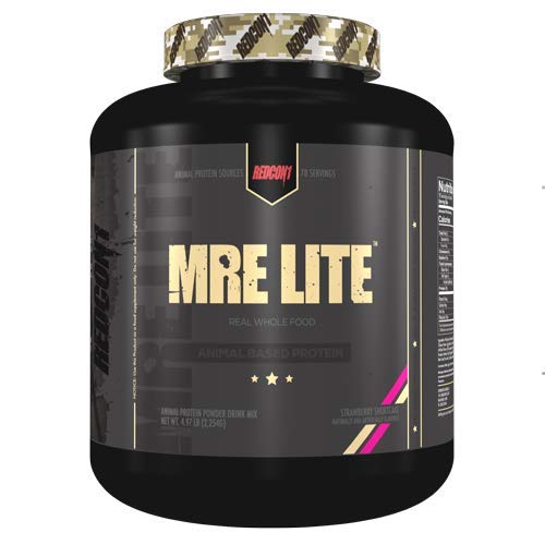 Redcon1 - MRE LITE - 5LB - (78 Servings) Animal Protein, Real Whole Food Sources, Low Carb, No Dairy, Keto Friendly (Strawberry Shortcake)