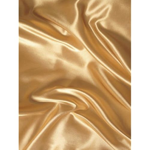 Mk Collection 4pc Soft Silky Satin Solid Color Deep Pocket Sheet Set (Gold, Full)