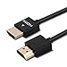 HDMI Cable 10ft HDMI Cord Ultra-Slim with 90 Degree HDMI Adapter & Cable Ties, 4K HDMI Cable High Speed for Ethernet, PS4, 1080P, Xbox One, 3D, PC-2 Pack by PERLESMITH
