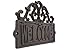 Welcome Sign for Door - Cast Iron Rustic Welcome Sign | Decorative Welcome Wall Plaque | Vintage Design | For Door, Entrance, Entryway or Porch | For Indoor or Outdoor Use | 9.25 X 6.25