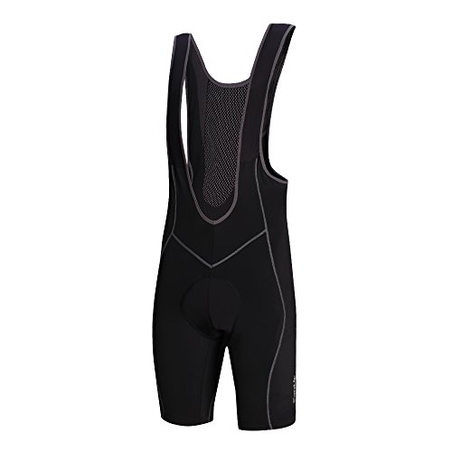SANTIC Men Padded Cycling Bib Shorts 3D Pro Bicycle Bike Bib Shorts 3X-Large Black