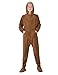 Footed Pajamas - Teddy Bear Kids Hoodie Chenille