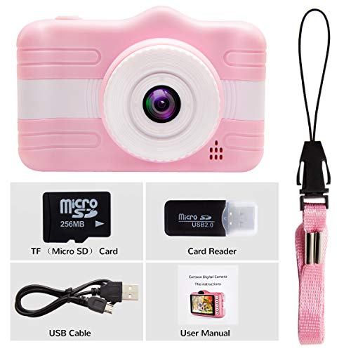 Joytrip Kids Digital Camera 3.5 Inch Screen Mini Rechargeable Toy Camera Gifts for Kid Boys & Girls Ages 4-12 Child Selfie Camera Camcorder(Pink) ... - Thumbnail 2