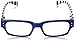 Peepers by PeeperSpecs Women's Hey Sailor Rectangular Reading Glasses, Blue/Stripe, 50 mm + 1.75