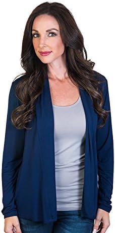 AgiatoWomen's Modern Lightweight Long Sleeve Open Front Cardigan