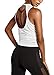 Mippo Women's Cute Open Back Tank Tops Sexy Backless Workout Tops Yoga Shirts Loose Fit Muscle Tanks Work Out Shirts Woman Sleeveless Athletic Sports Clothes Fashion 2019 White M