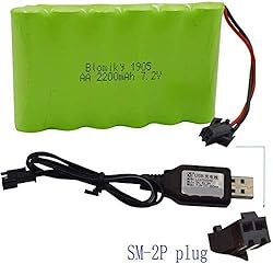 Blomiky 7.2V 2200mAh Ni-MH Rechargeable AA Battery