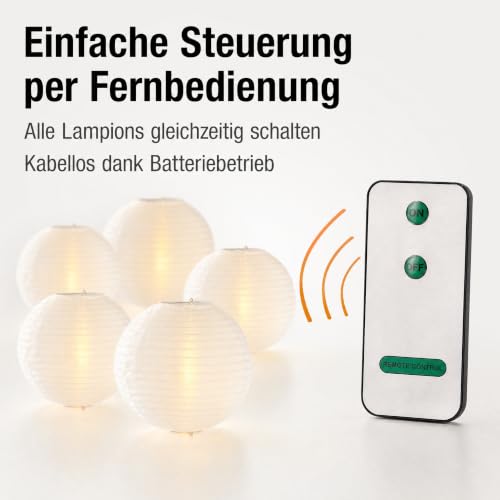 Hellum LED Lanterns with Remote Control in Various Designs