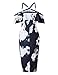 Murimia Women's Cocktail Dresses Floral Ruffle Sleeves Wedding Guest Dresses Midi Bodycon Dress, Navy Blue, Medium