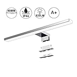 Lámpara LED de Espejo 10W 820LM Lámpara de Baño Azhien, Blanco Neutro 4000K Lámp