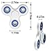 NEWBEA Hand Spinner Tri-Spinner Fidget Spinner Toy Stress Reducer - Perfect For ADD, ADHD, Anxiety, and Autism Adult Children (Three wings white B)