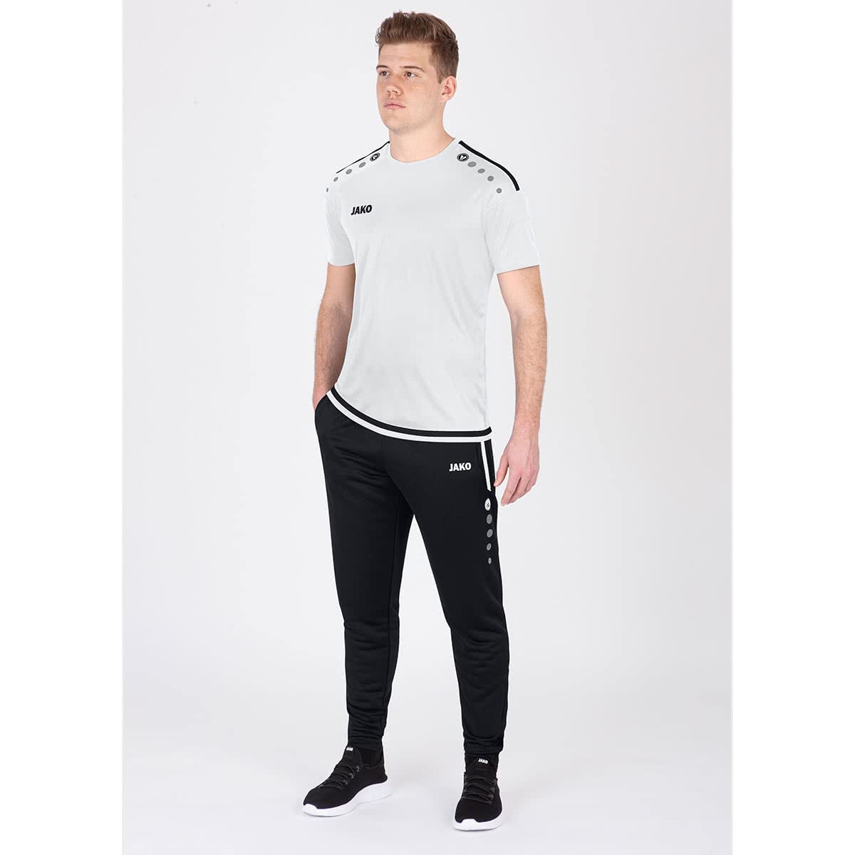 JAKO Herren Trainingshose Active I Sporthose Herren lang mit Elastischem Bund & Seitentaschen I Trainingshose Herren lang 6