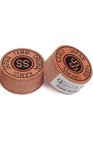 KAMUI Original Laminated Pool Billiard CUE TIP - 1 pc (Super Soft, 14 mm)
