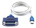 SABRENT USB 2.0 to Parallel Printer Cable [Colors May Vary] (USB-DB25F)