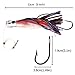 DAOUD Set of 6 Fishing Lures Trolling Lures Saltwater for Tuna Marlin Dolphin Mahi Wahoo and Durado, Included 9 inch Rigged Big Game Fishing Lures and Free Mesh Bag.