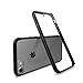 Luvvitt Clear View Case with Hybrid Scratch Resistant Back Cover and Shock Absorbing Bumper for Apple iPhone 7 (2016) iPhone 8 (2017) and iPhone SE (2020) - Black