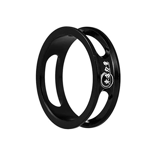 EASTERN POWER Bike Headset Spacer 1-1/8" MTB Headset Spacers Road Bicycle Stem Spacers 10mm x 4, Black