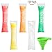 Ozera 140 Pack Popsicle Molds Bags, Disposable DIY Ice Pop Mold Bags for Gogurt, Ice Candy, Otter Pops or Freeze Pops. BPA Free and FDA Approved Popsicle Bags Maker - Comes With A Funnel