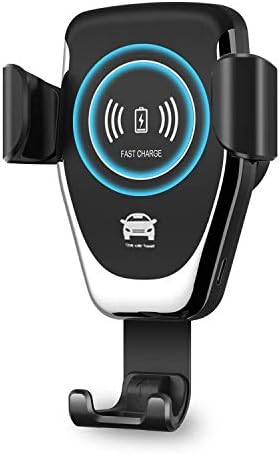 Collins12 Wireless Car Charger with Phone Mount,Fast Charge Car Mount with Air Vent Phone Holder Compatible for Samsung Galaxy s6 iPhone X, 8/8 Plus & 4.0-6.5Inchs Qi Enabled (Black)