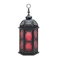 Koehler Outdoor Home Garden Decorative Paprika Moroccan Hanging Candle Lantern