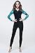 Micosuza Full Body Swimsuit - Swim Suit Full Coverage - Long Legs, Long Sleeves for Women Blue
