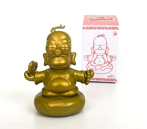 The simpsons 3-inch gold homer buddha
