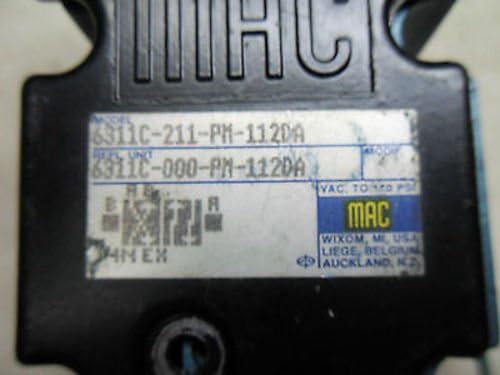 1 New Mac Valves 6311C-211-Pm-112Da Solenoid Valve (X5-8)