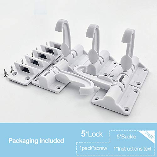 5-Pack-Newest-Kitchen-Cabinet-Locks-Child-Safety-Baby-Proofing-Cabinets-Latches-and-Drawers-UPGRADED-3M-Adhesives-Installation-without-Drilling-Screws-No-Key-White