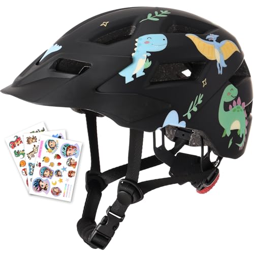 AUMENTAR Kids Bike Helmet Boys and Girls Bicycle Helmet with Cool Visor Helmet for Kids 3-14, Children Bike Helmets Youth Bike Helmet Adjustable & Lightweight