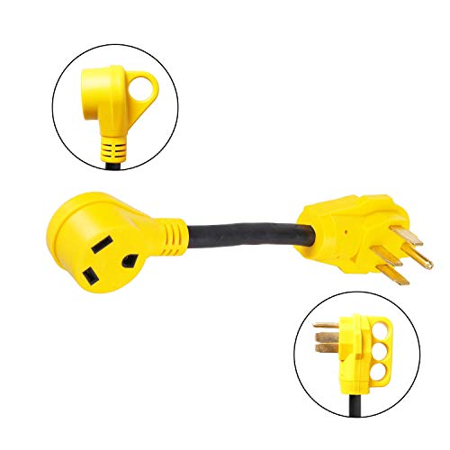 Epicord 12" RV Dogbone Power Adaptors 50A Male to 30A Female 10AWG Cord