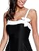 LookbookStore Womens Bow Swimdress Bandeau One-piece Skirt Bathing Suit Swimsuit