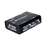 VGA Splitter 4 Port 1 in 4 Out USB Powered Support 1920X1400 Resolution 250MHz Bandwidth for Screen Duplication