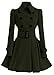 Generic Womens Stylish Double-Breasted Belted Long Peacoats