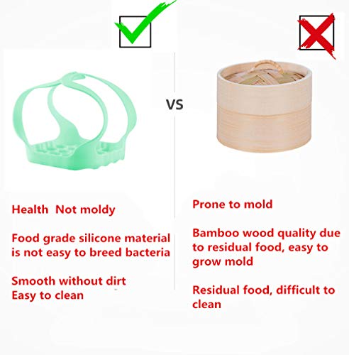 Pressure Cooker Sling Silicone Bakeware Sling, Compatible with Instant Pot and Other Brand Multi Function Cookers (Green)