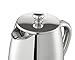 Quiseen Double Wall Stainless Steel French Press Coffee Maker, 1 Liter - 34-Ounce (8 4oz Cups)