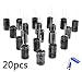 Bluecell pack of 20, 25V 2200uF 105c High Temperature Radial Leads Replacement Aluminium Electrolytic Capacitor
