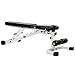 XMark Flat Incline Decline Weight Bench, 11-Gauge, 1500 lb. Capacity, 7 Back Pad Positions from Decline to Full Military Press Position, Ergonomic 3 Position Adjustable Seat, XM-7604 (Gray or White)
