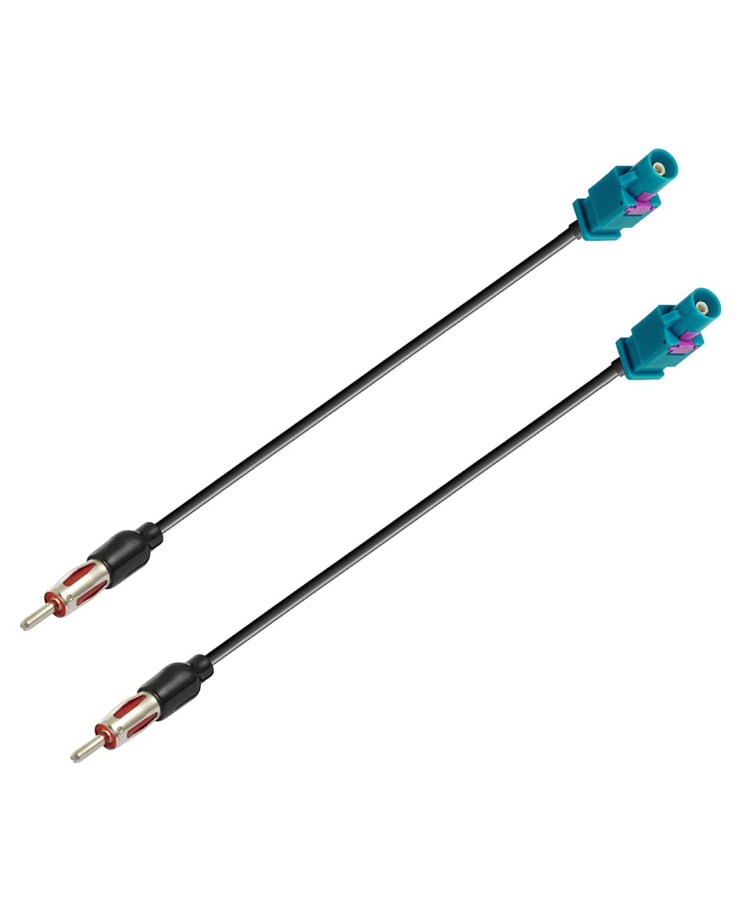 Vecys Fakra to DIN Adapter Cable Fakra Z Adapter Car Radio TV DAB + GPS DIN Plug Pigtail Fakra Cable RG174 6inch 15CM for FM/AM Radio Antenna 2Pcs