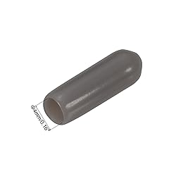 uxcell 20pcs Rubber End Caps 4mm(0.2") ID Vinyl PVC