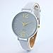Start Women Faux Thin Leather Band Net Color Elegant Wrist Watch -Mint Green