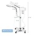 Facial Steamer, 2 in 1 Face Steamer for Facial with 5X Magnifying Lamp, Multifunctional LED Magnifier Facial Steamer for Spa Salon Beauty Skin Care Clean, White