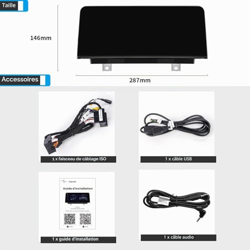 PEMP Linux Display for BMW 1 Series F20 F21 F22 3 Series F30 F31 F32 F33 F34 F35 NBT CIC Wired and Wireless CarPlay Android Auto Uses Original Bluetooth. 1920 x 720 Screen (2012-2017)