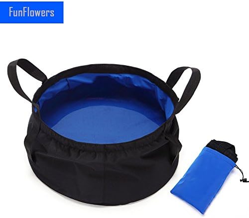 Portable 8.5L Collapsible Bucket,Outdoor Traveling Camping Hiking Fishing