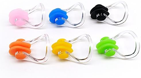 BRBD Waterproof Silicone Swimming Nose Clip Plugs for Adults Children Age 7+