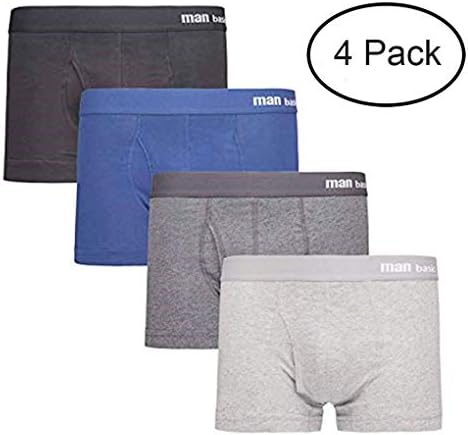Men's Underwear Boxer Trunks Pack of 4 Shorts Gents Ultra Soft