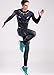 Red Plume Men's Compression Elastic Tight Leggings Sport Panther Leopard Printing Pants