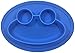 Round Silicone Frog Suction Placemat for Children, Kids, Toddlers, Babies Highchair Feeding Tray or Kitchen Dining Table with Built in Plate and Bowl, Measures 9